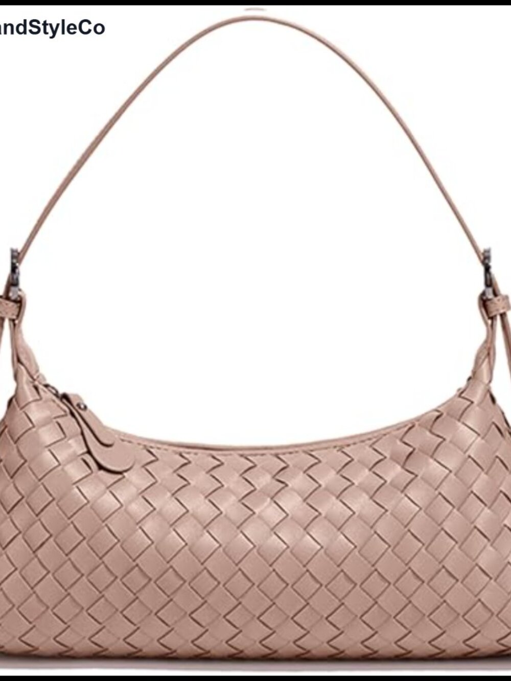 Women's Woven Faux Leather Tote Bag - Shoulder Crossbody Hobo Purse